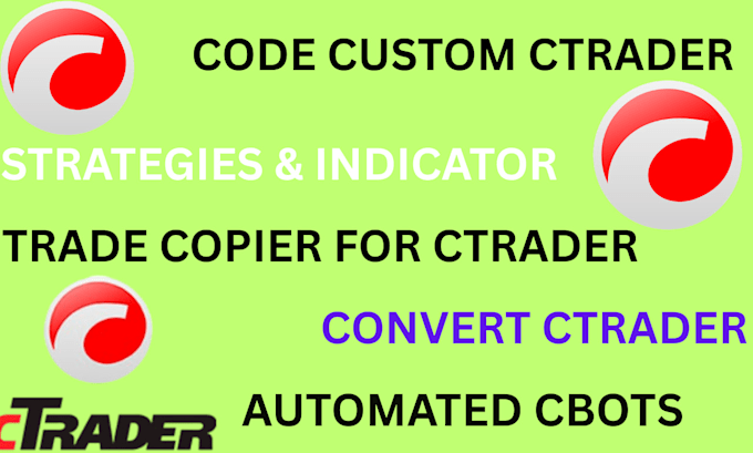 code custom ctrader strategies, cbots indicat0rs or trade copier bot using calgo