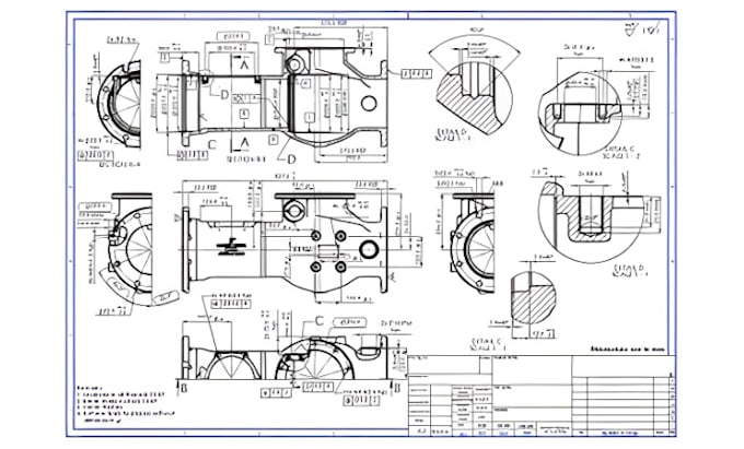 Do 2d mechanical drawing, 3d cad modeling, technical design in autocad ...