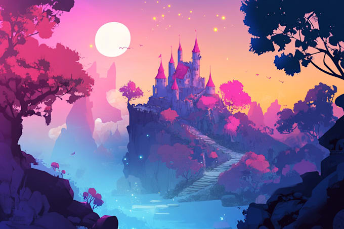 paint an illustration in a realistic style
