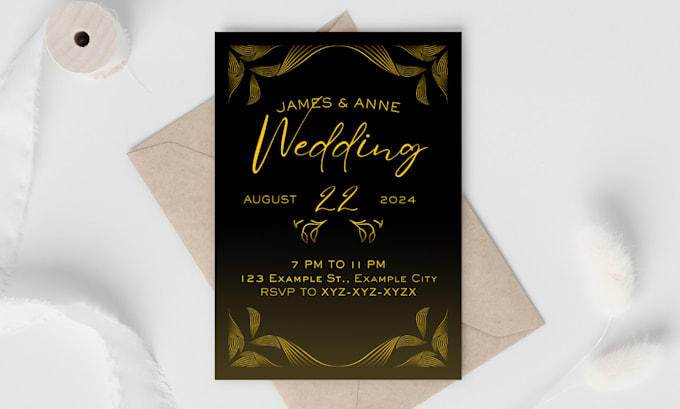 design elegant wedding and anniversary invitations