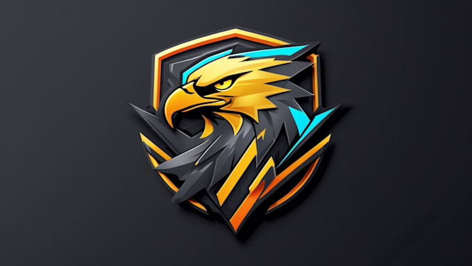 create awesome golden eagle logo with unlimited revision
