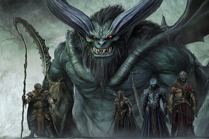 draw fantasy or dnd creatures and monsters