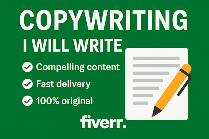 write copywriting well modified articles