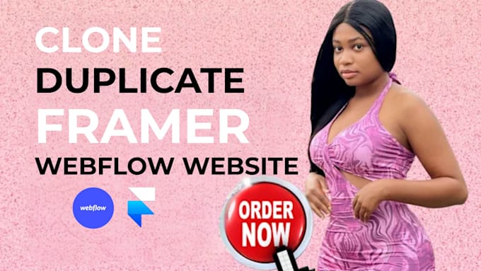 clone duplicate develop website to webflow webflow website design framer website