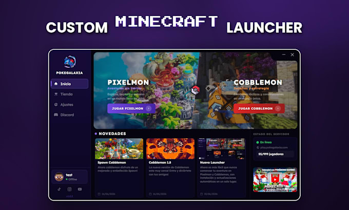 build a custom minecraft launcher