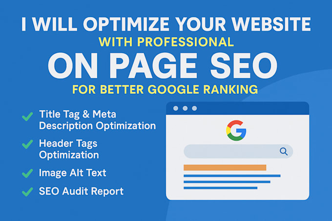 do on page SEO for better google ranking