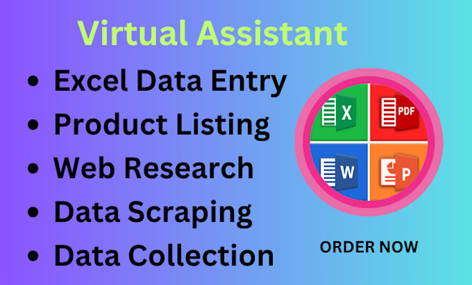 do manual data entry, data collection, and file conversion