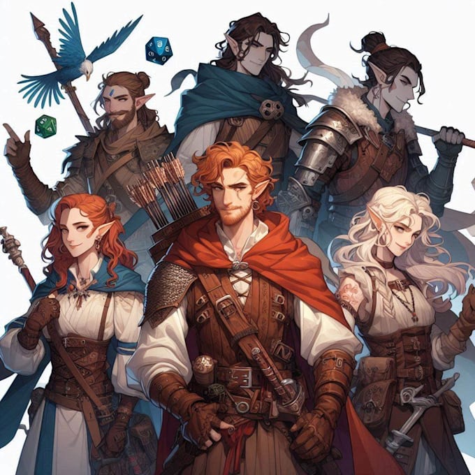 design a dnd character art according