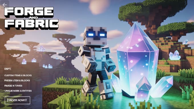 Create custom minecraft forge mod and fabric mod to your desired ...