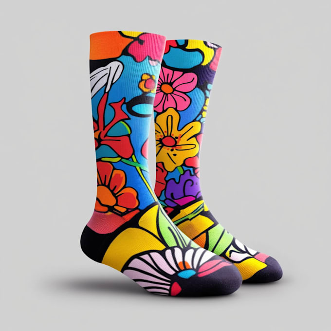 do a sublimation socks design