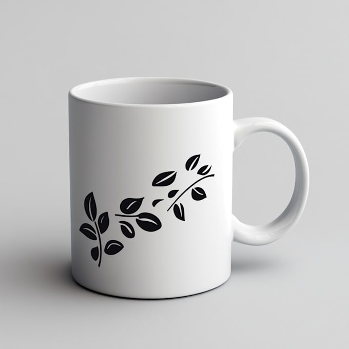 do custom typography coffee mug or cup design for print