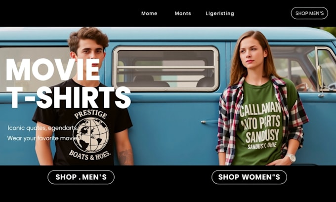 do shopify clothing store design or clothing website