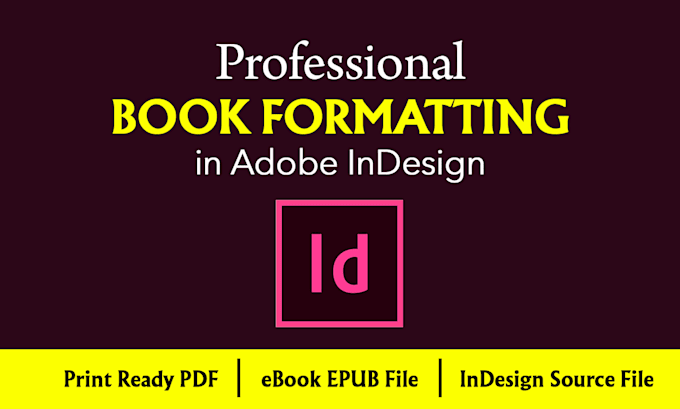 professionally book formatting typesetting in adobe indesign print and ebook