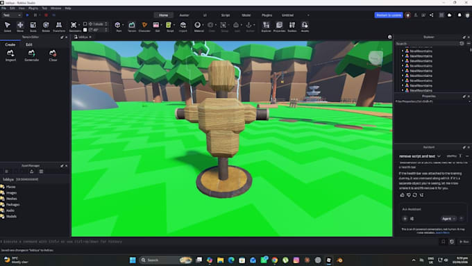 design high quality custom roblox map, environment design and models