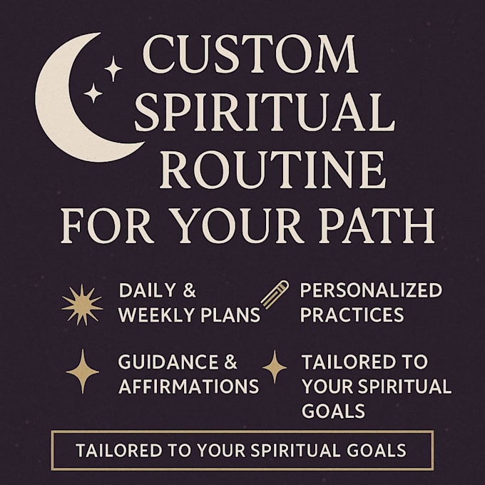 Create a personalized daily or weekly spiritual routine for your path ...