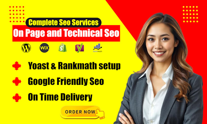 do complete onpage and technical SEO for wix and wordpress websites