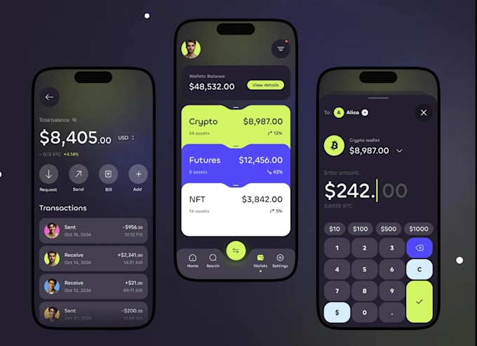 blockchain developer web3 dapp token nft smart contract crypto bot backend