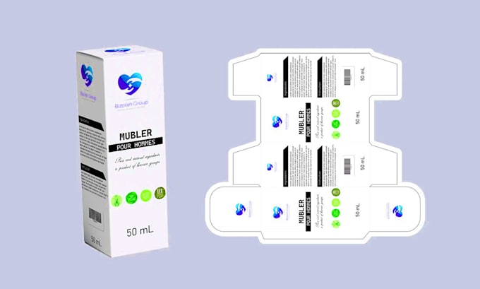 create dieline, diecut and box packaging design