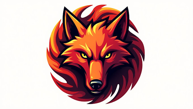 make a high quality angry fox mascot logo in 12 hours