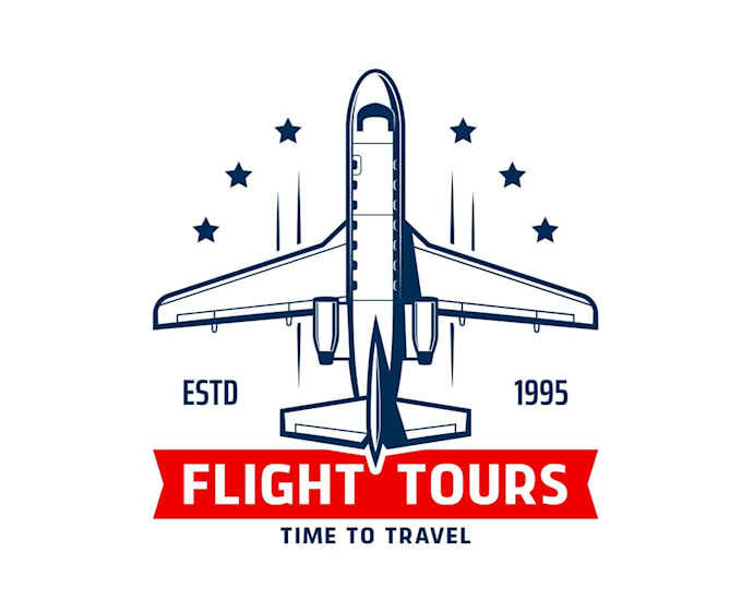 design a beautiful airplane logo
