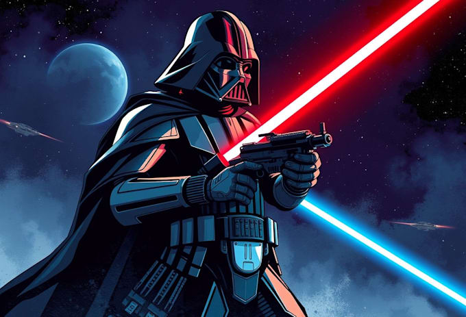 do star wars, game character or sci fi game character art
