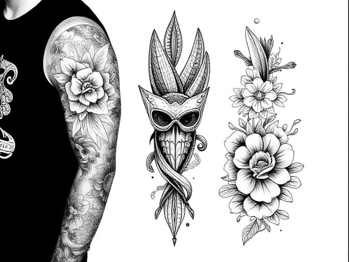 create custom tattoo design, tattoo sleeve