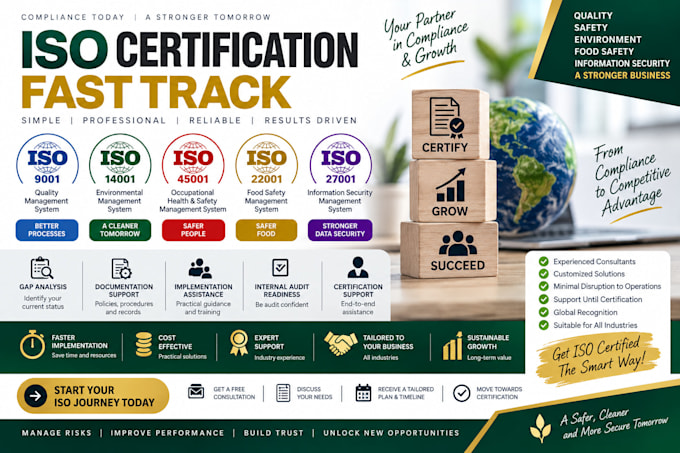 do fast track iaf accredited iso certifications