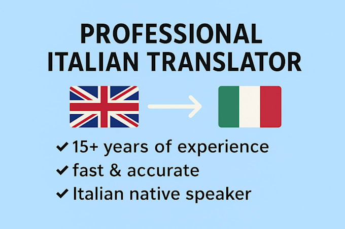 translate english to italian