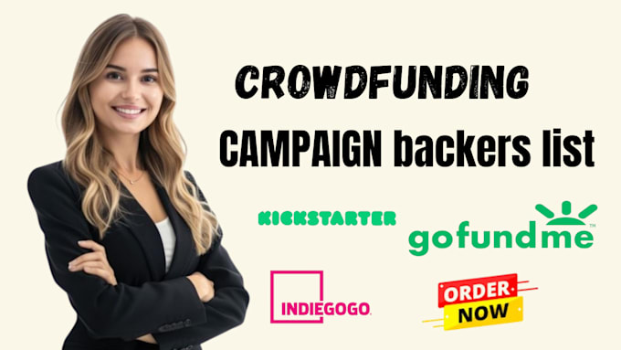 Generate a crowdfunding backers list for kickstarter indiegogo gofundme ...