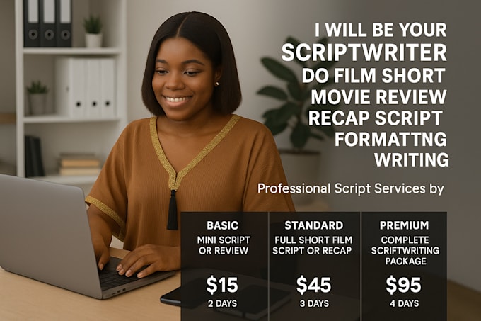 Be your scriptwriter for film short movie review recap script ...