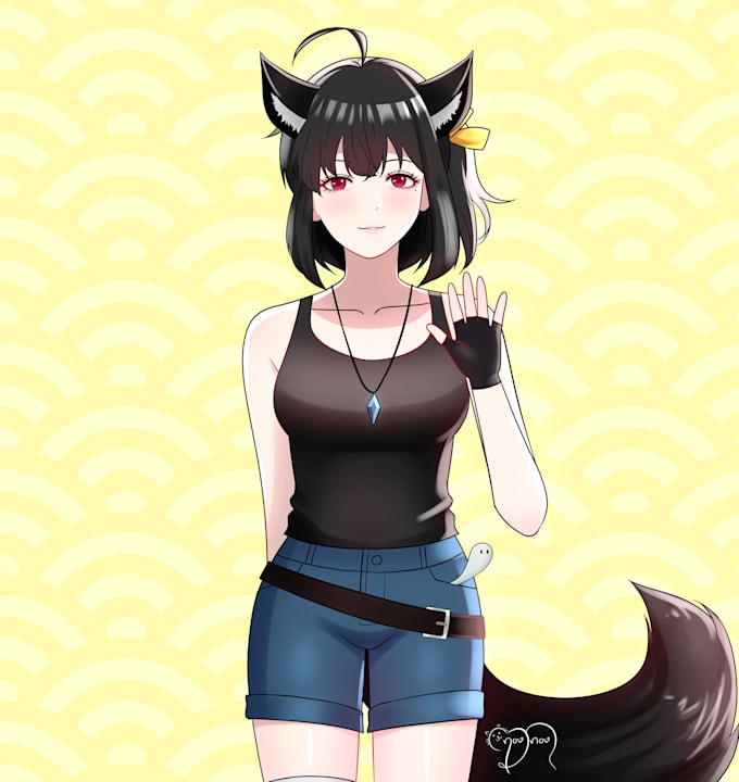 draw your original character or photo in my anime style