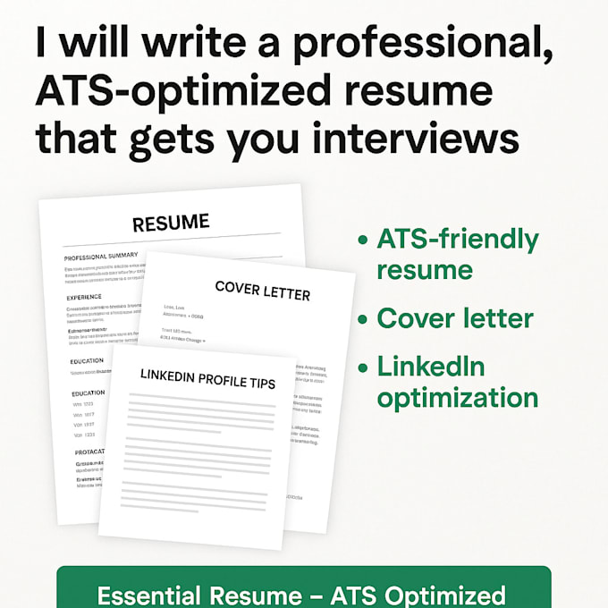 write a professional ats resume that gets you interviews
