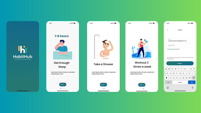 Design a stunning mobile app ui ux in figma or adobe xd by ...