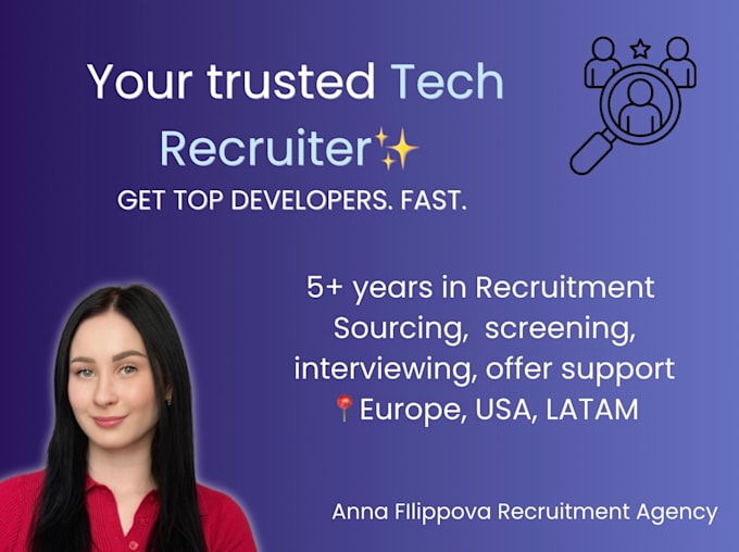 source and hire developers and managers for your team, latam, europe, USA