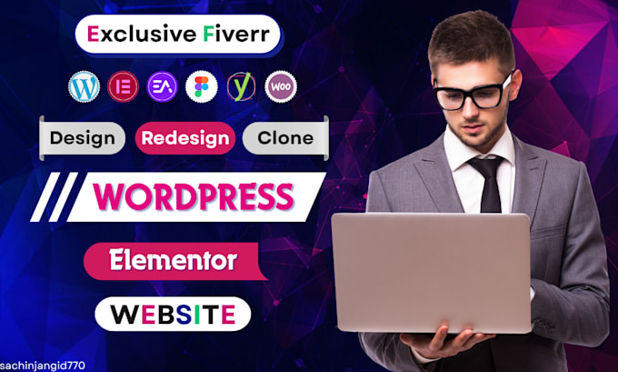 design, redesign, or clone your website using wordpress, elementor pro