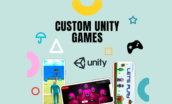 make hyper casual game or design and develop  games with unity
