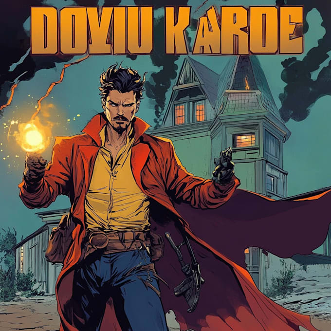 do anime manga comic book cover design comic book