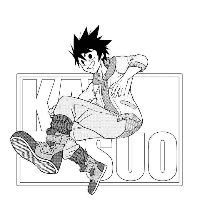 Draw in manga style in black and white by Jekke28 | Fiverr