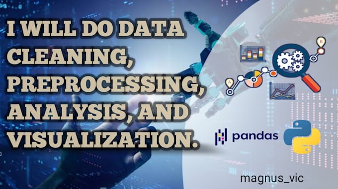 do data analysis, cleaning, visualization, with python, sql