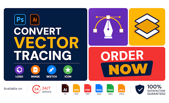 vector ai logo design, fix, enhance quality, recreate, print ready