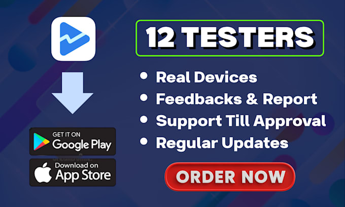 Provide 12 testers for google play store mobile app closed testing play ...