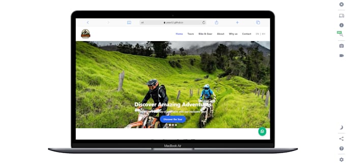 develop a responsive website using HTML, CSS, javascript, and PHP