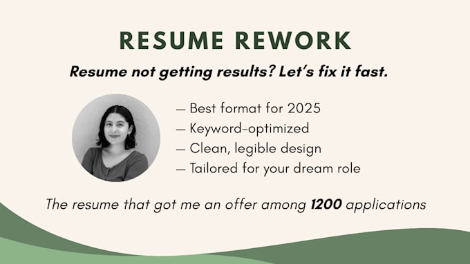 Revamp or rework your resume by Arianarodrig879 | Fiverr