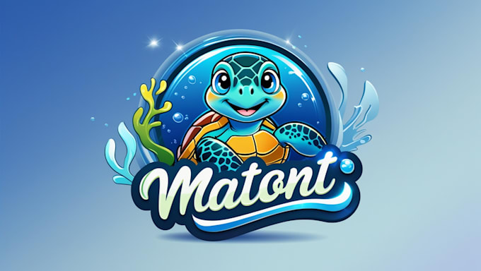 do sea turtle mascot logo in 2 days