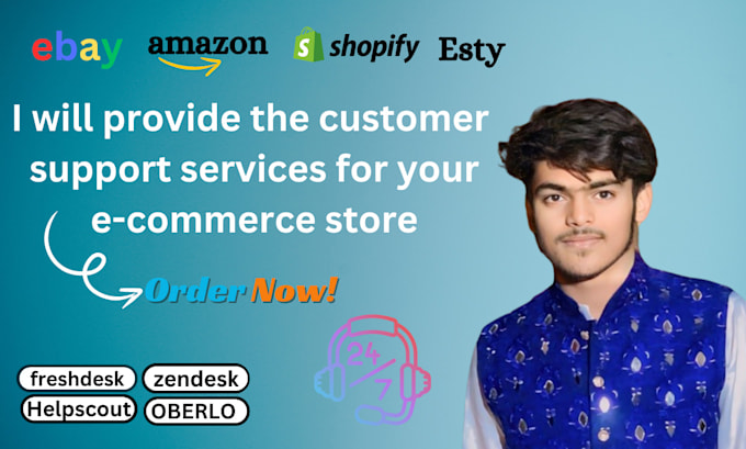 provide customer support service for shopify, ebay, and amazon