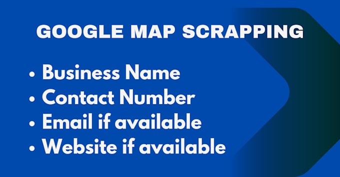 Do scrap google maps for business emails and lead generation by ...