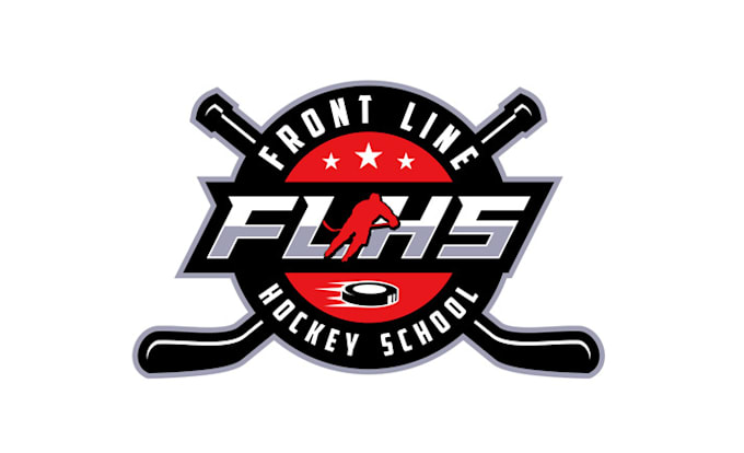 design outstanding fun ice hockey school logo