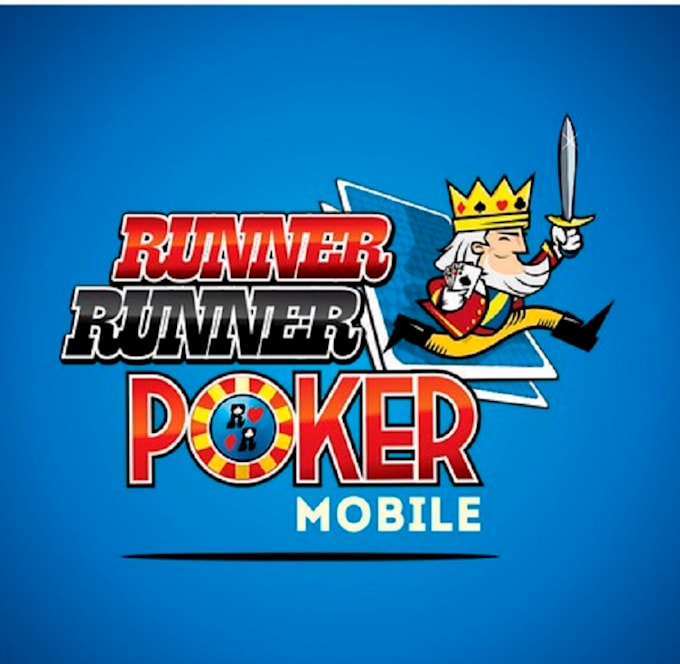 design best quality runner poker mobile logo