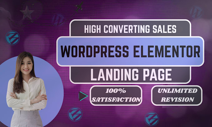 do wordpress design landing page lead generation conversion with elementor pro