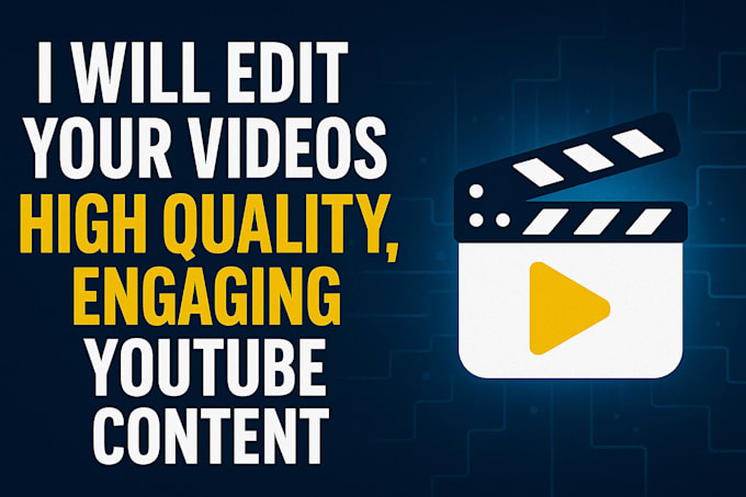 edit your videos into high quality, engaging youtube content